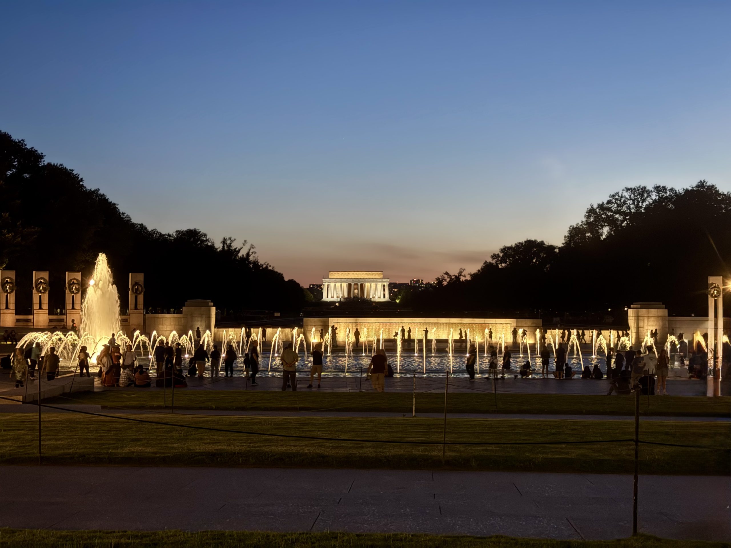 World War II Museum with Lincoln Memorial in Background